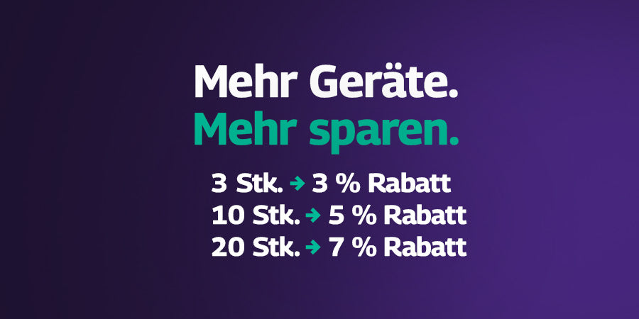 Mehr Geräte. Mehr sparen.